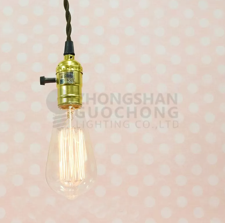 vintage-style pendant string lights