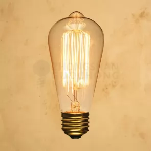 25-WATT INCANDESCENT ST64 GLOBE VINTAGE EDISON LIGHT BULB