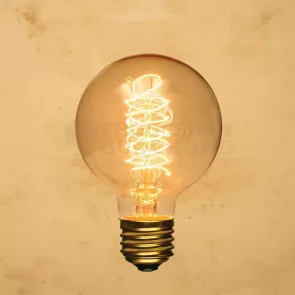 25-WATT INCANDESCENT G95 GLOBE VINTAGE EDISON LIGHT BULB