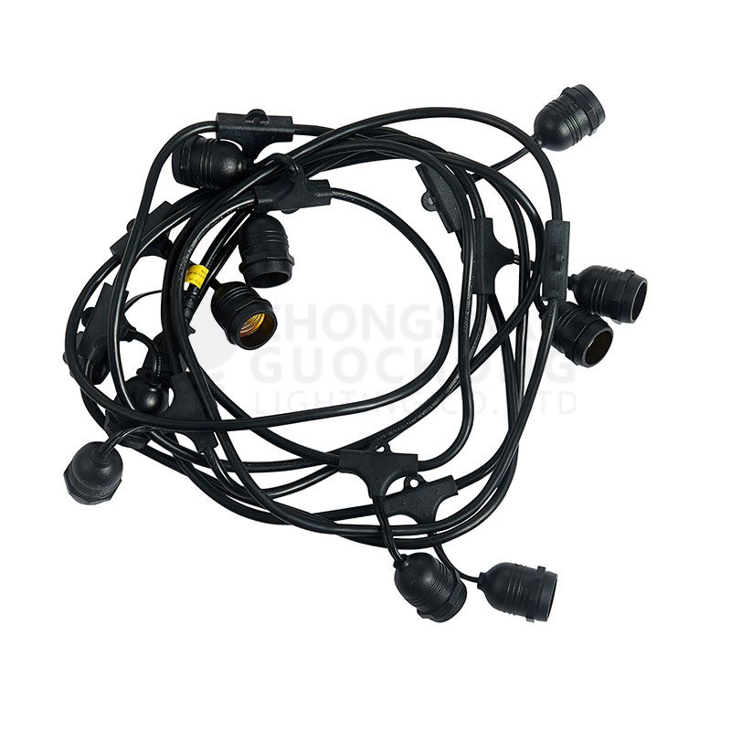 SAA Listed, 10 E27 SUSPENDED SOCKET, OUTDOOR COMMERCIAL WEATHERPROOF STRING LIGHT,10M CORD
