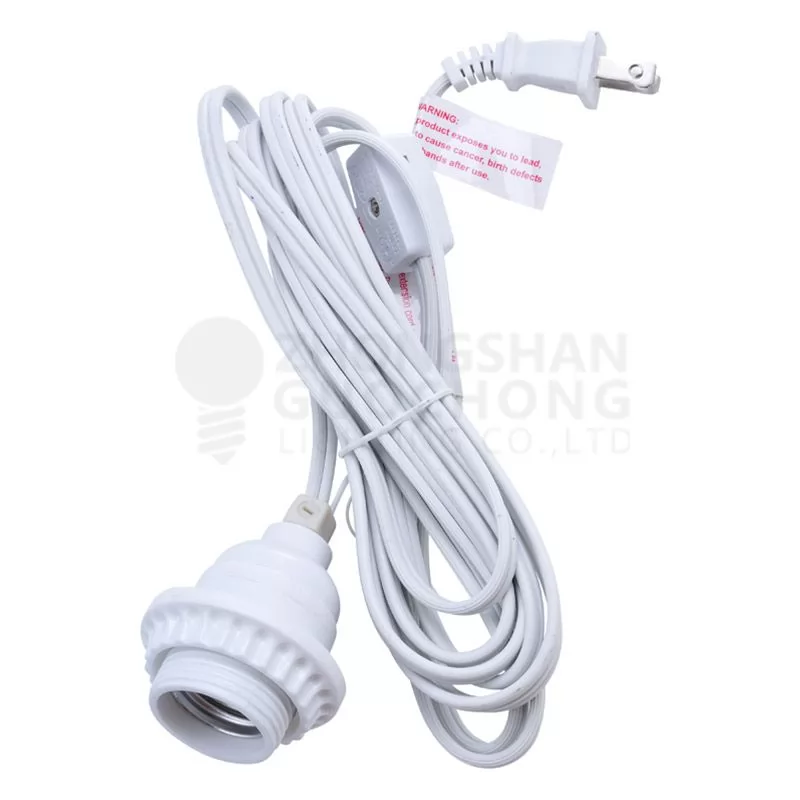 Custom Length Commercial Grade String Light Cord, No Plug (medium/E26 base)